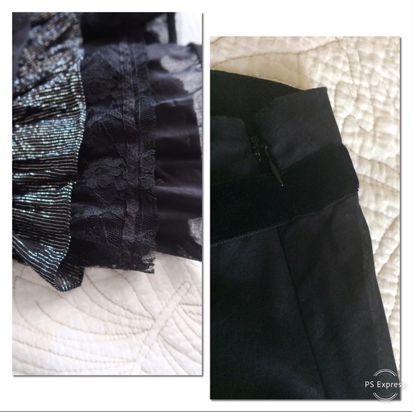 Free Peoples Black Skirt 🌻 Sz 4 - Picture 3 of 3